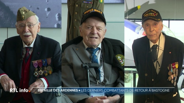Quelques vétérans américains ont fait le déplacement à Bastogne pour commémorer le 80e anniversaire de la bataille des Ardennes. Ces véritables héros sont tous centenaires ou presque. Ils ont néanmoins tenu à faire le déplacement par devoir de mémoire, mais aussi pour partager leur vécu.